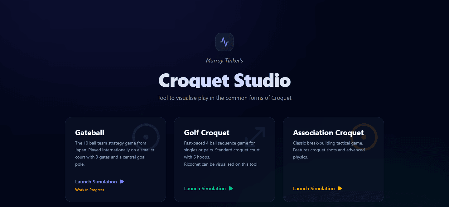 Coming soon: Murray Tinker's croquet visualiser