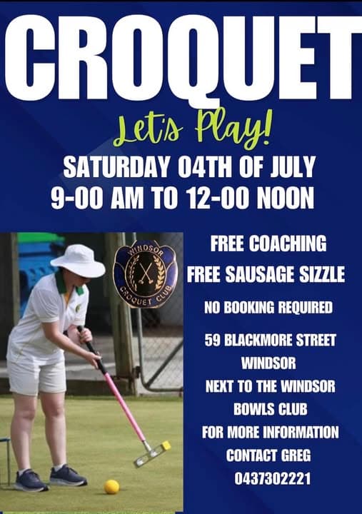 Come and Try Croquet at Windsor Croquet Club, plus one more from Windsor