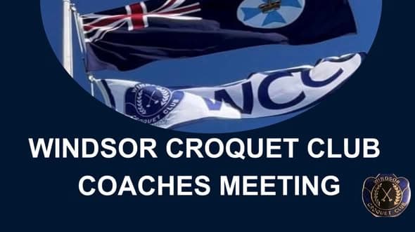 Windsor Croquet Club holds first coaching team meeting, plus one more from Windsor