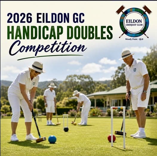 2026 Eildon GC Handicap Doubles competition starts Tuesday